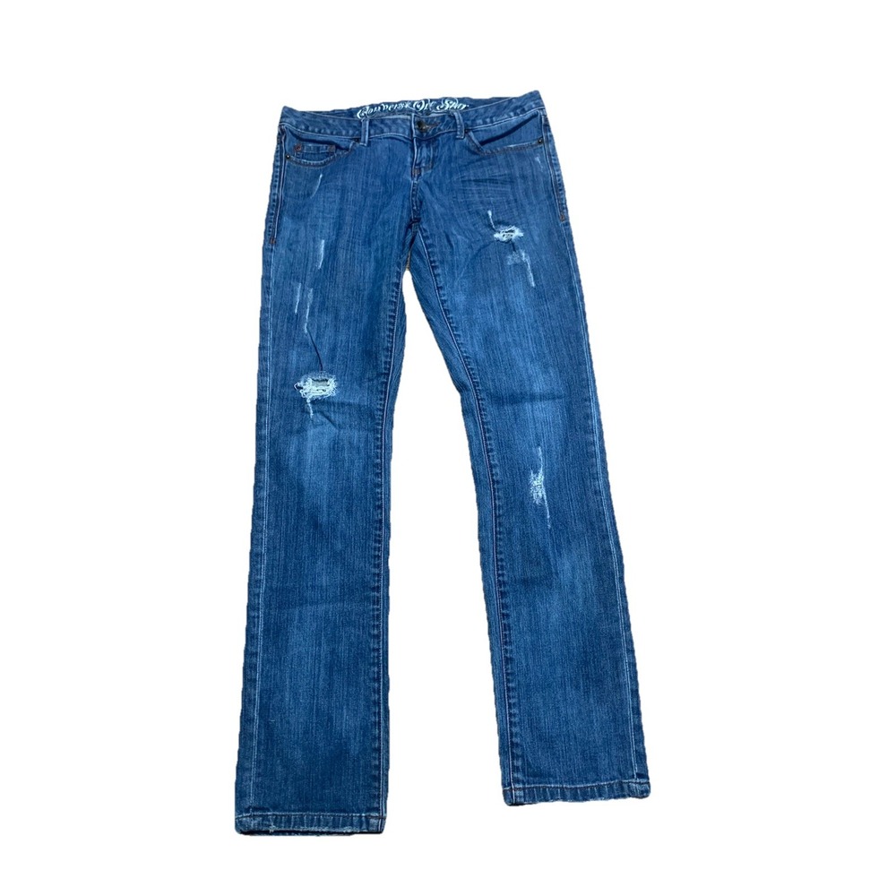 Women's 28 X29 Converse One Star Sheridan‎ Skinny Embellished Pocket Blue Jeans